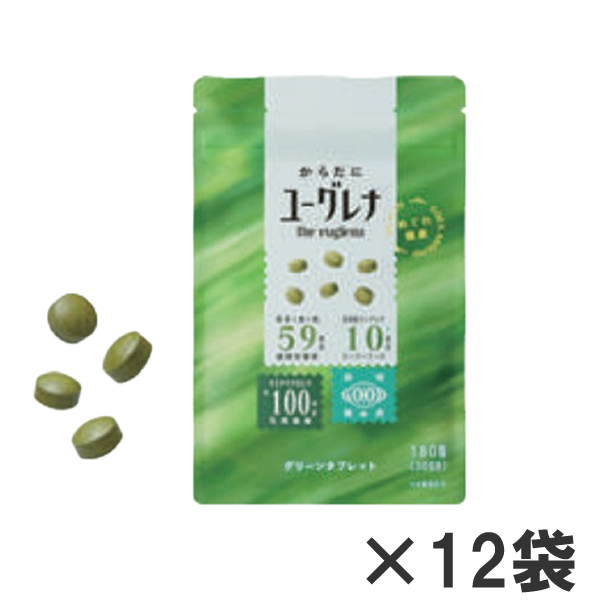からだにユーグレナ グリーンタブレット 180粒×12袋