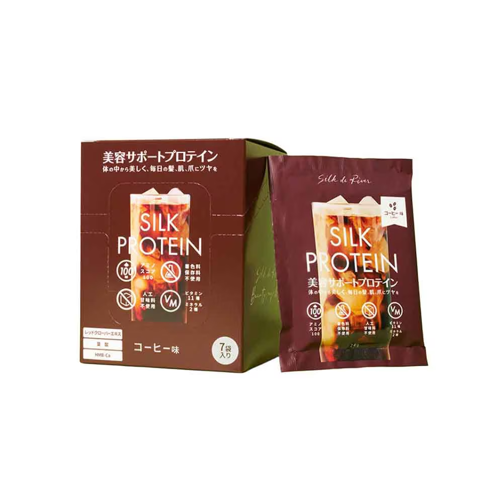 SilkdeRiver シルクプロテイン コーヒー風味 小分け7食分 26g×7袋