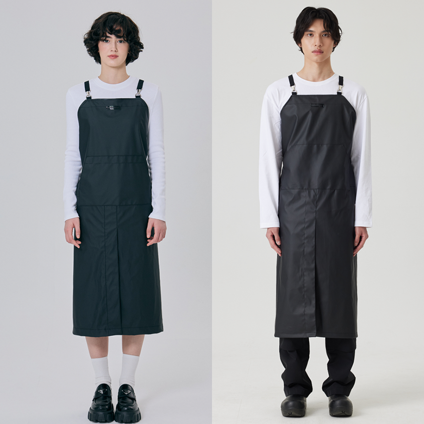 SOODAL ブラックスモークレザーエプロン フリーサイズ